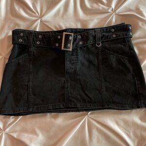 Adika Prickly Belted Mini Skirt Size Large
